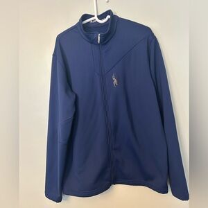 Spyder Full Zip Up Lightweight Jacket Navy Men's XL